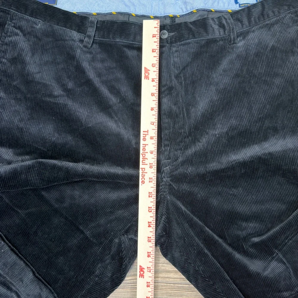 Polo Ralph Lauren Men 48Bx30 Corduroy Pants Black Stretch Classic NEW CUT TAG